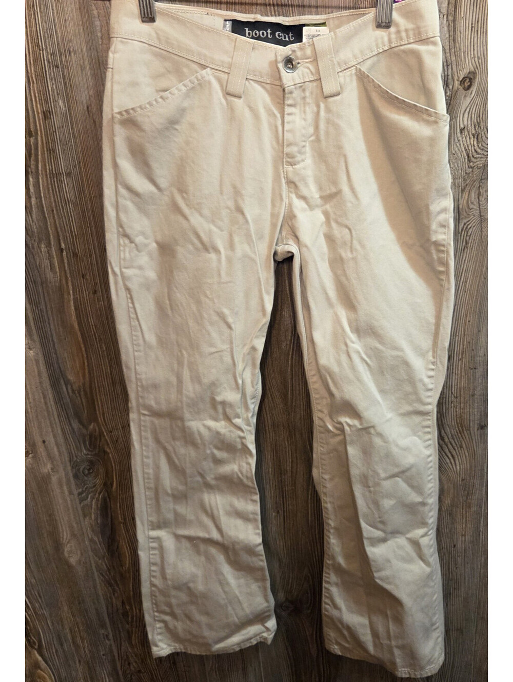 VTG 1998 Levi's Silvertab Denim Jeans Women Size 5 JR S (28x29) Khaki Boot Cut